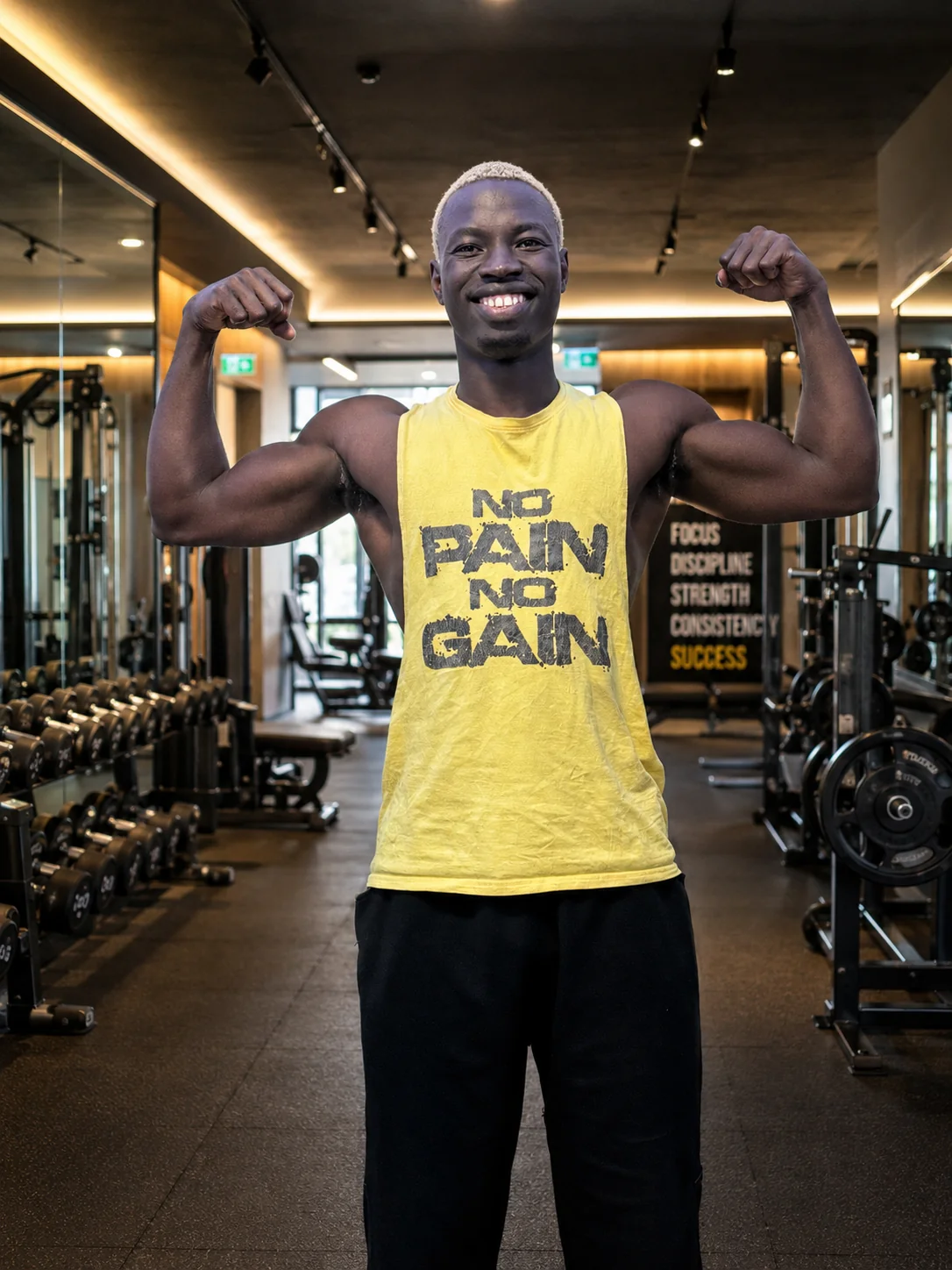 Executive performing a luxury fitness training session with focused intensity